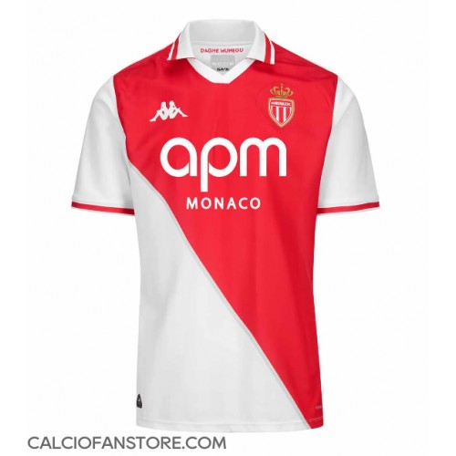 Maglia Calcio AS Monaco Prima Divisa 2024-25 Manica Corta